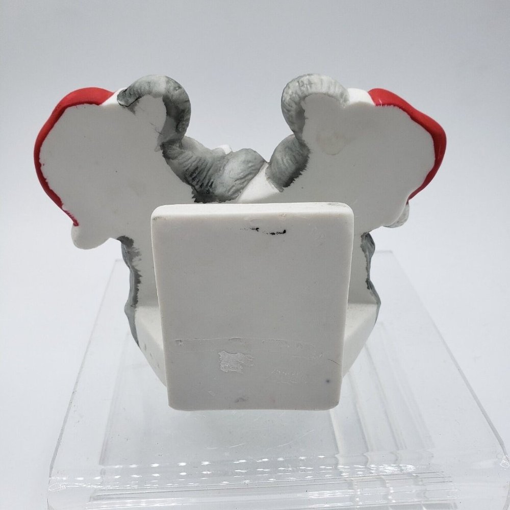 Vtg Hol House of Lloyd Christmas Napkin Holder Ceramic Mice Mouse 1986 4" - Picture 2 of 7